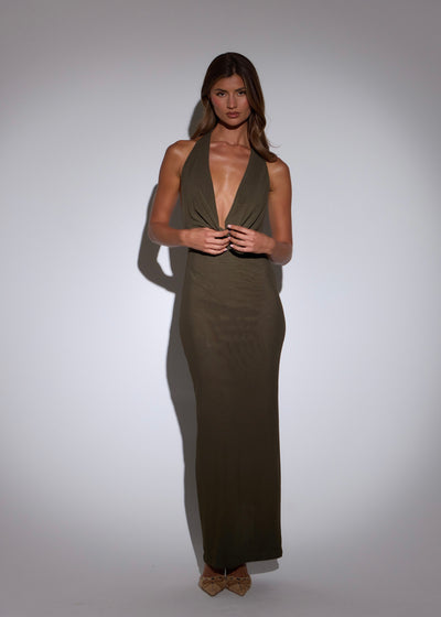 GEORGE DIAMANTÉ BACKLESS DRESS