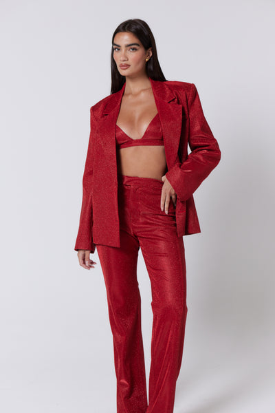 RED SANTORINI TROUSERS